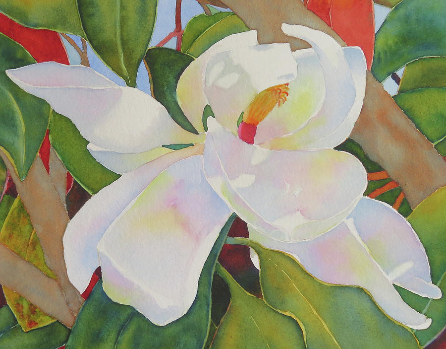 Magnolia Movie Painting - Sheltered by Judy Mercer