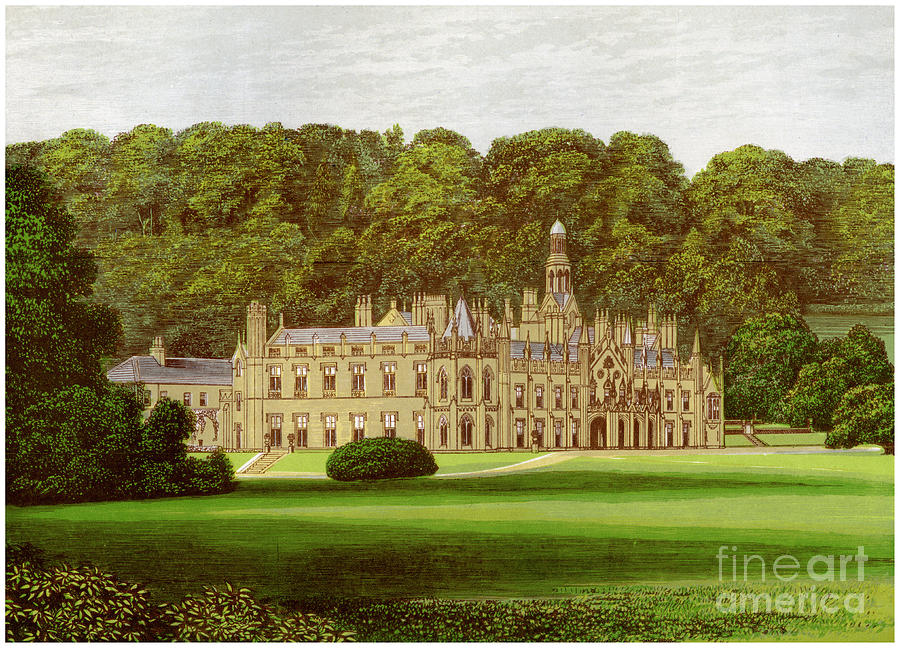 Shelton Abbey, County Wicklow, Ireland Drawing by Print Collector