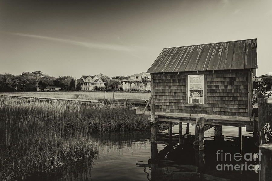 Shem Creek Boat House Photograph by Dale Powell