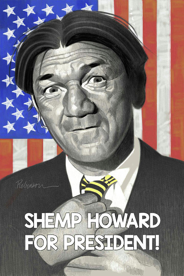 Shemp Pastel - Shemp Howard for President by D Robinson