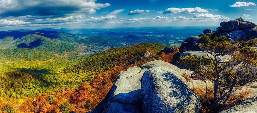 Shenandoah National Park Photograph - Shenandoah Autumn View From Old Rag Mountain  by Mountain Dreams