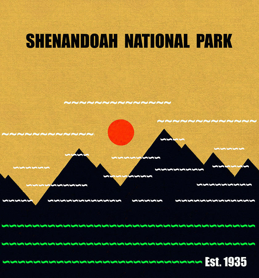 Shenandoah N. P. M series Mixed Media by David Lee Thompson