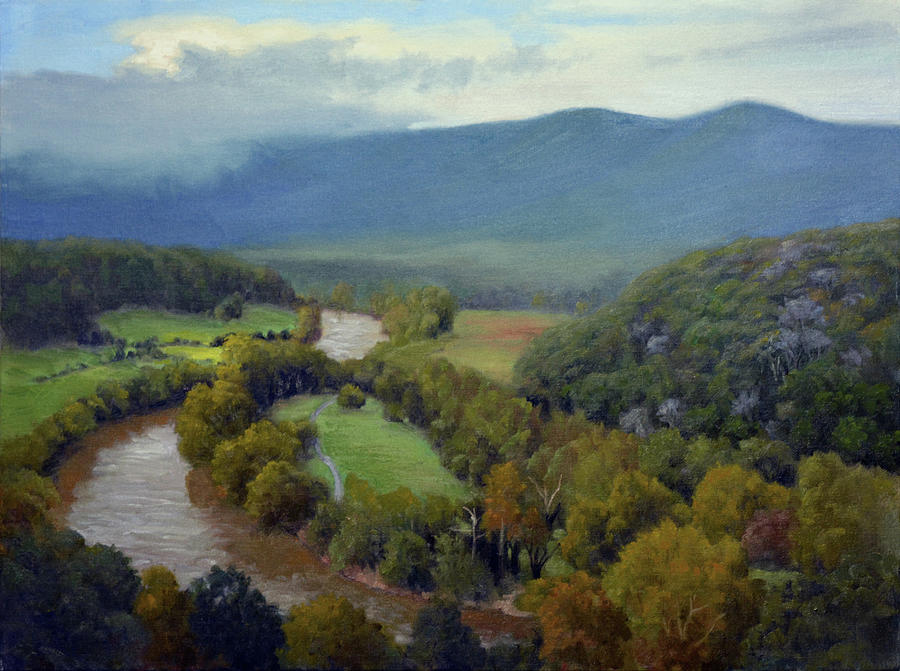 Tree Painting - Shenandoah River by Armand Cabrera