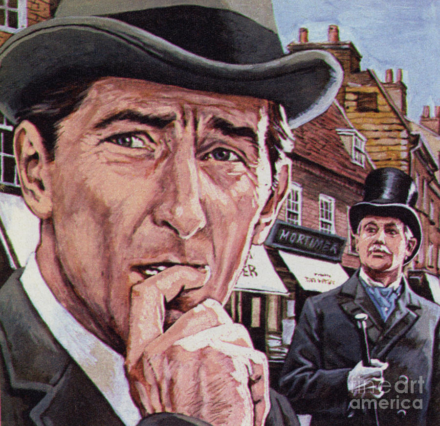 Sherlock Holmes Painting - Sherlock Holmes And Doctor Watson by Roger Payne
