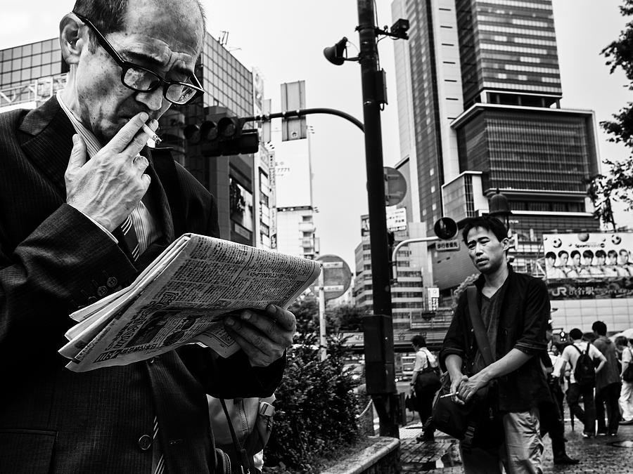 Street Photograph - Shibuya Street - Tokyo 2016 by Ash