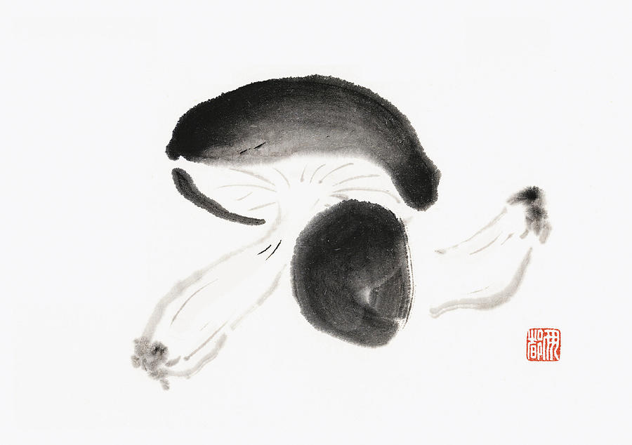 Shiitake Mushrooms Digital Art by Daj