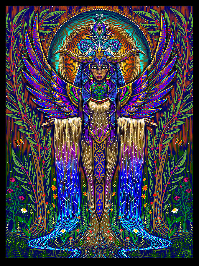 Magic Painting - Shimmering Goddess by Cristina McAllister