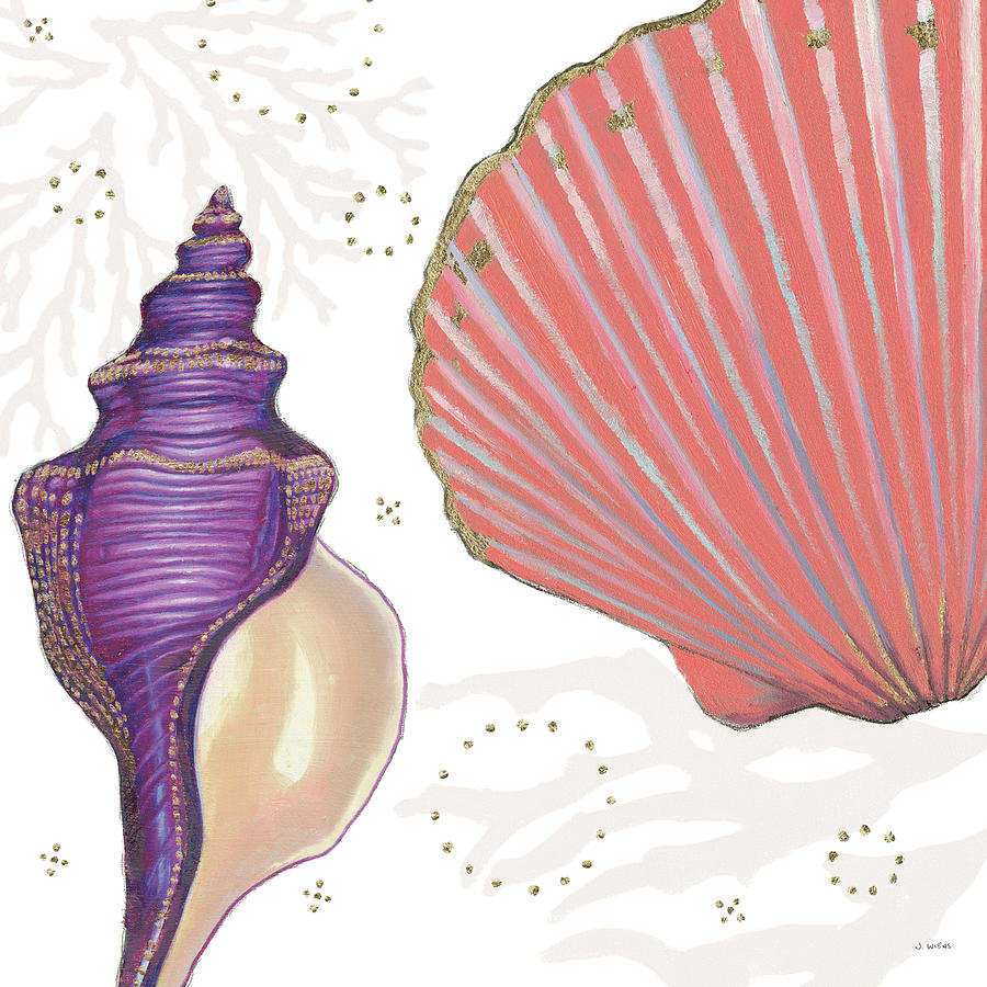 Shell Painting - Shimmering Shells I by James Wiens