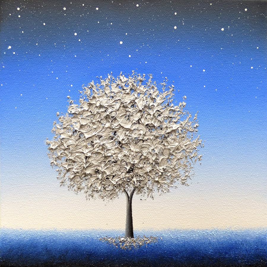Abstract Painting - Shines the Night by Rachel Bingaman