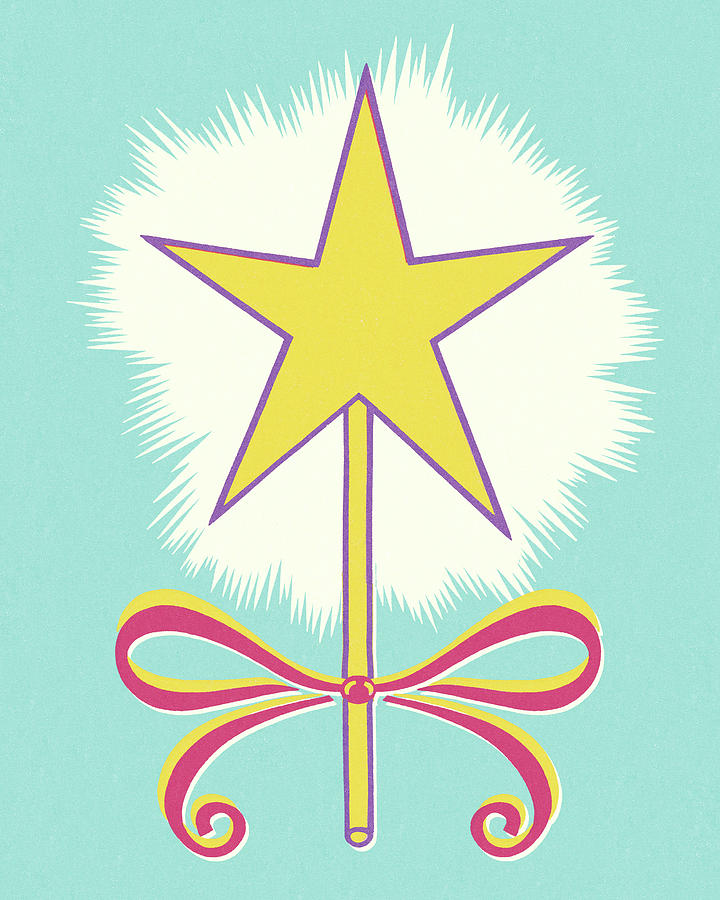 Magic Drawing - Shining Star Magic Wand by CSA Images