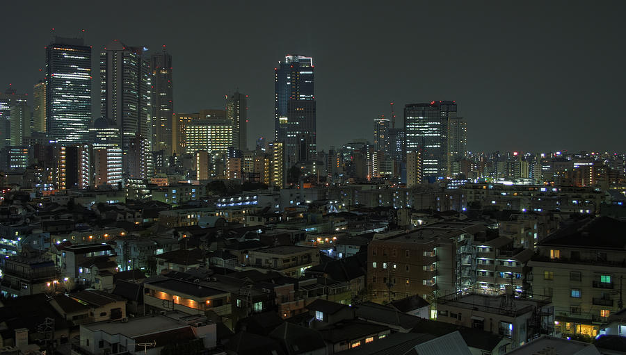 Shinjuku Nightscape Photograph by Chris Jongkind