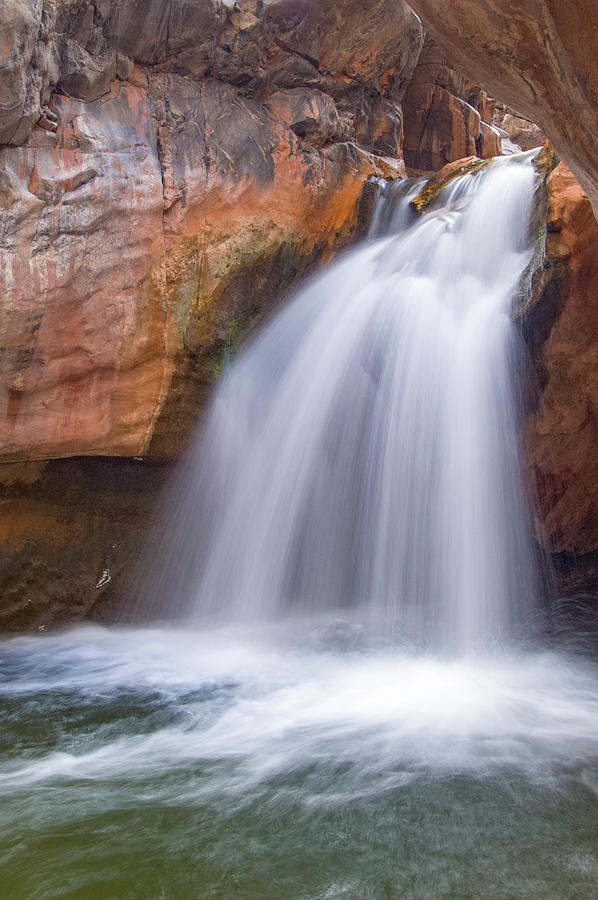 Shinumo Creek Waterfall Photograph by Jeff Foott