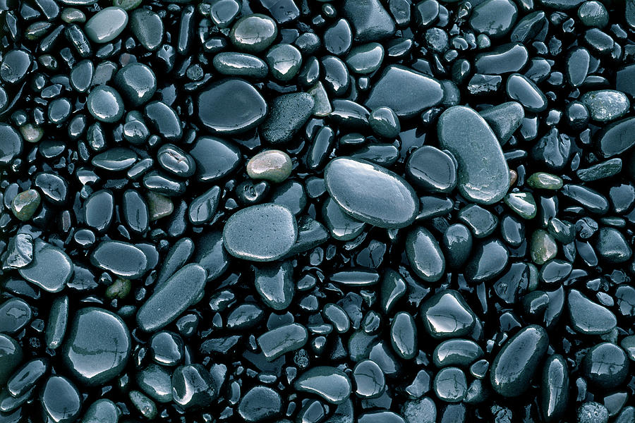 Shiny Black Rocks Photograph by Micha Pawlitzki