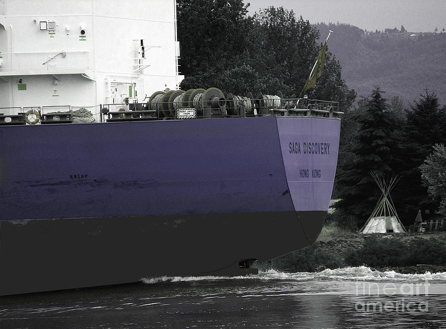 Ship 2 on the Columbia River by Rich Collins Ship 2 on the Columbia River by Rich Collins