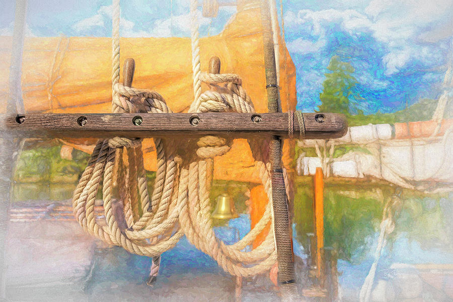 Ship Art Rope Photograph by Bill Posner