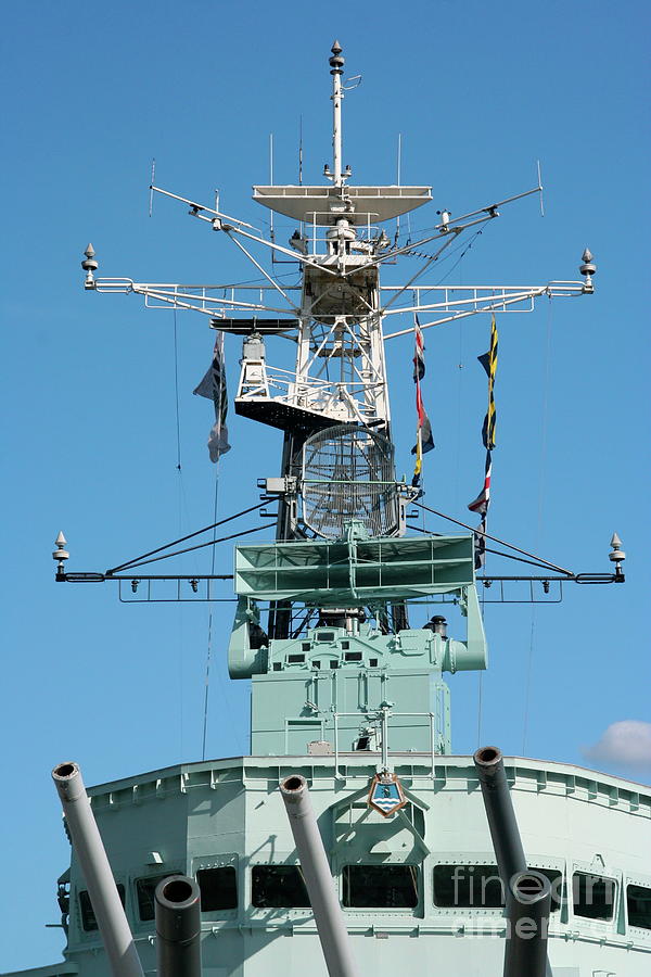 Ship Radar Mast Photograph by Cordelia Molloy/science Photo Library ...