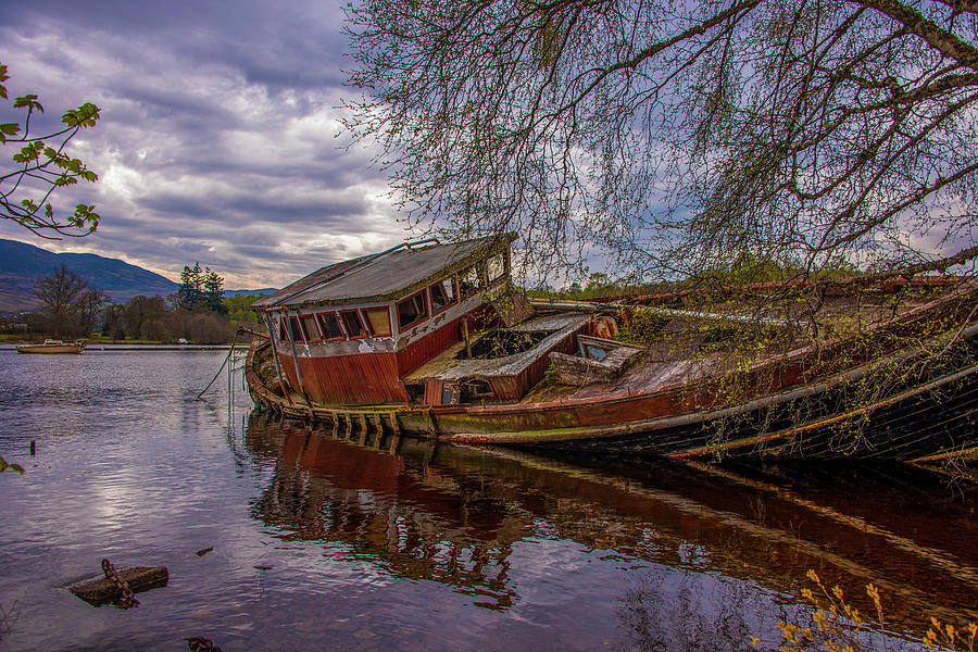 Ship Wreck - Loch Ness Scotland Photograph by Bill Cannon
