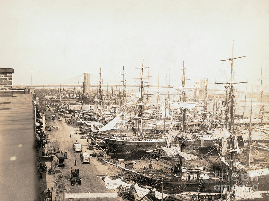 Ships Docking At Seaport Photograph by Bettmann