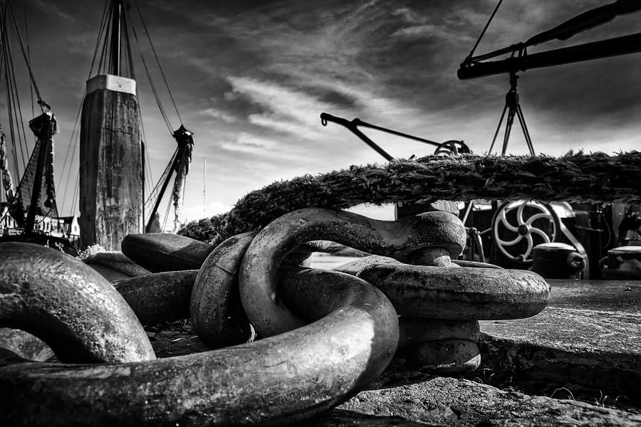 Rope Photograph - Shipsn Chains by Klaus Ratzer