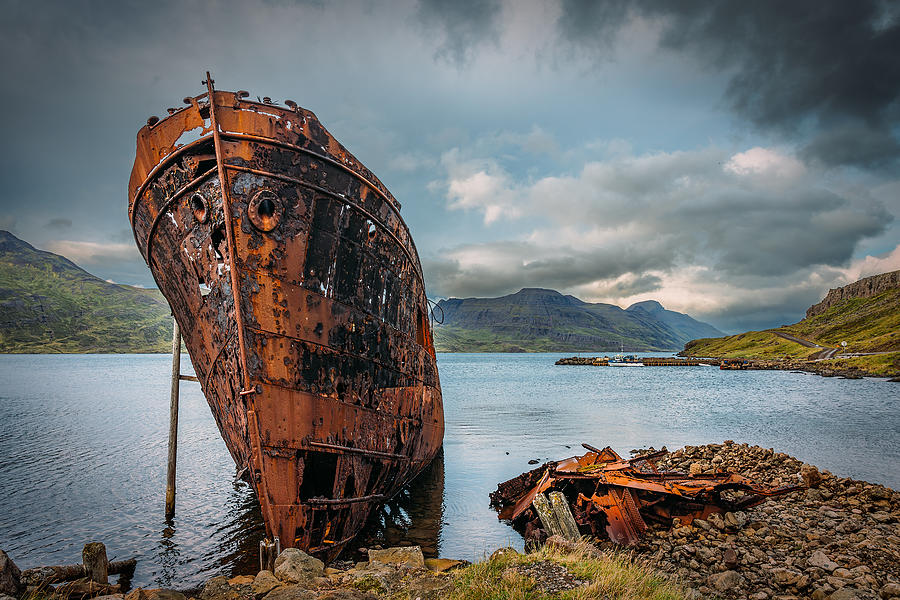 Beach Photograph - Shipwreck by Adrian Popan