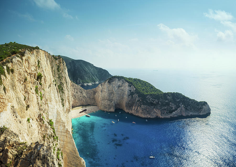 Shipwreck Bay, Zante, Greece Digital Art by Matt Walford - Fine Art America