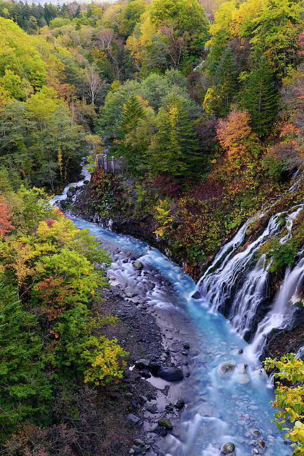 Shirahige Falls In Hokkaido Photograph by Hiroya Minakuchi