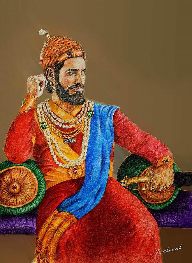 Shivaji Maharaj The Lord Of India Digital Art By Brahaman Dhumsi