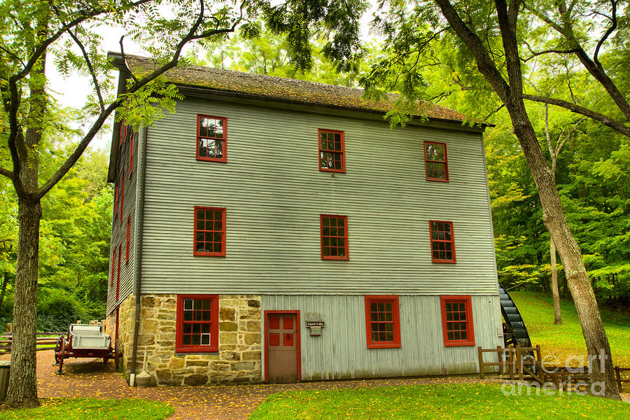 Shoaffs Hitoric Grist Mill Photograph by Adam Jewell