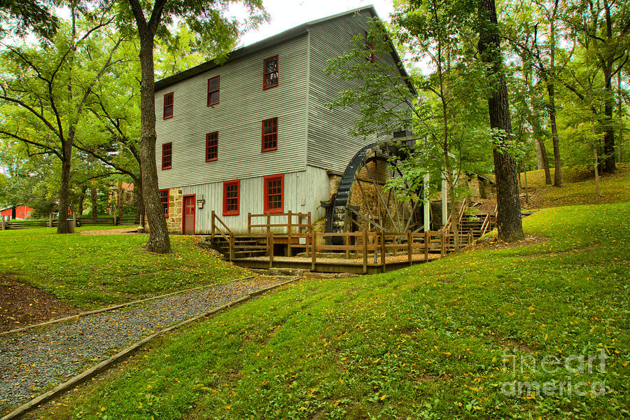 Shoaffs Old Grist Mill Photograph by Adam Jewell