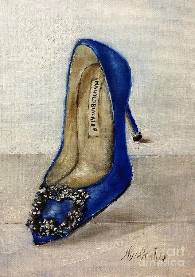 Shoe Lover Hangisi By Manolo Blahnik IIi Painting by Nina R Aide