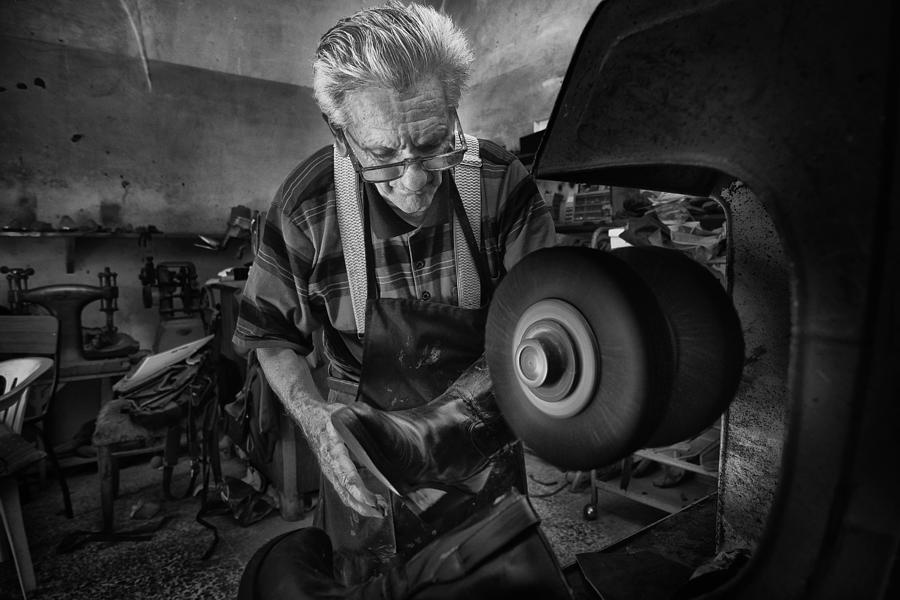 Vallo Photograph - Shoe Repair #3 by Antonio Grambone