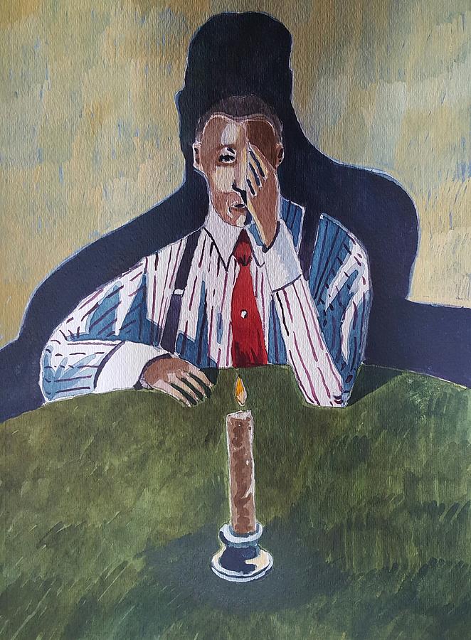 Shoeless Joe and The Candle Painting by Thom Ross - Pixels