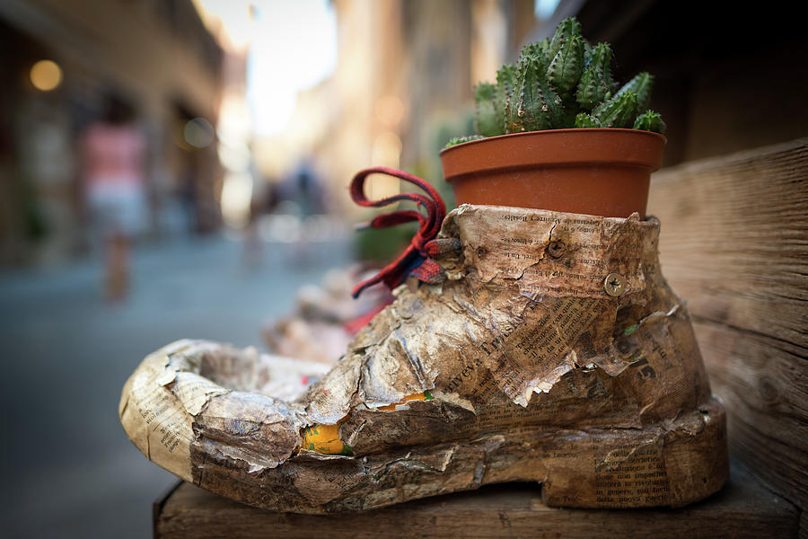 Shoes in Montepulciano Photograph by Jenco Van Zalk