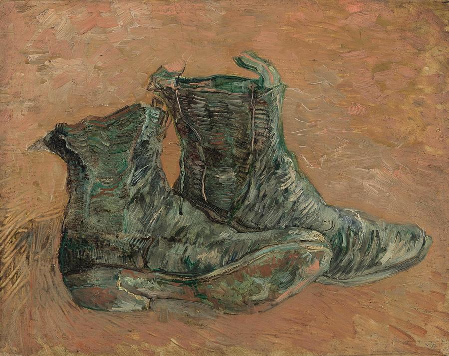 zo veel werkwoord Uitputten Shoes. Painting by Vincent van Gogh -1853-1890- - Fine Art America