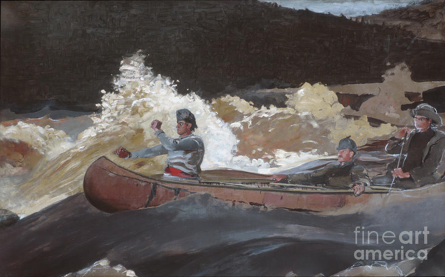 Shooting The Rapids Drawing by Heritage Images