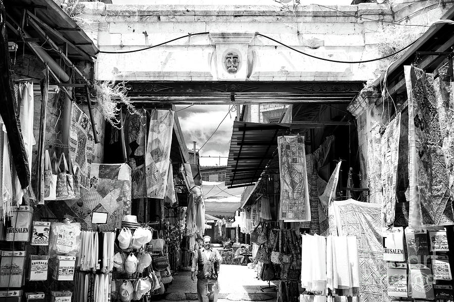 Shopping in the Christian Quarter Jerusalem Photograph by John Rizzuto