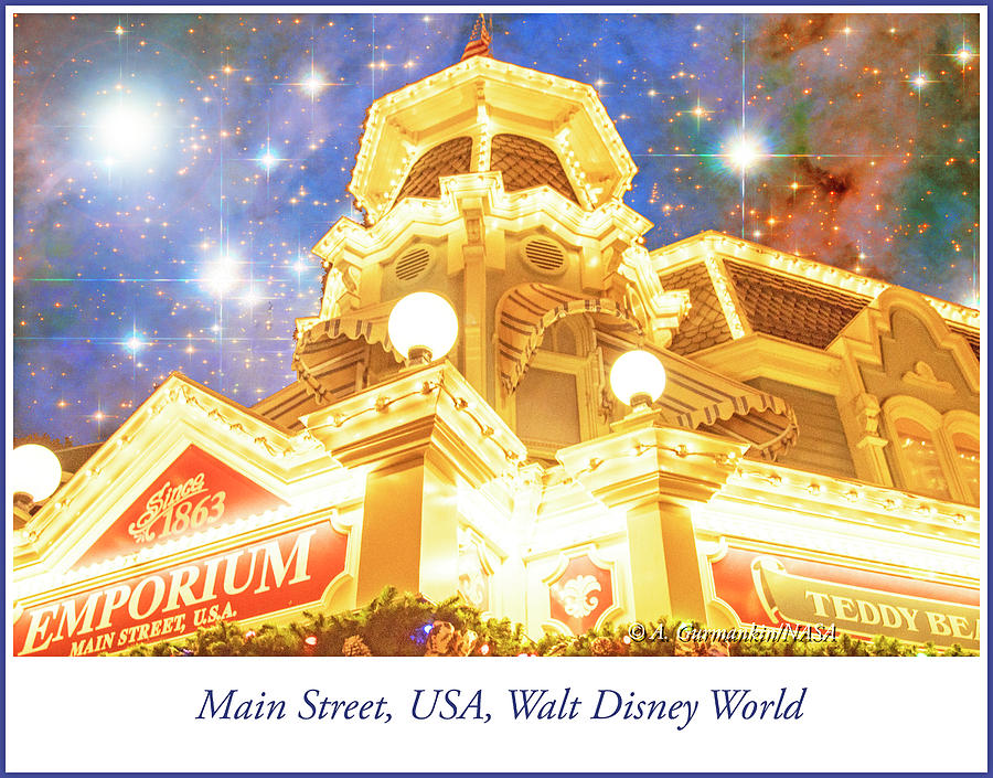 Main Street USA, Nighttime, Walt Disney World Coffee Mug by A Macarthur  Gurmankin - Pixels