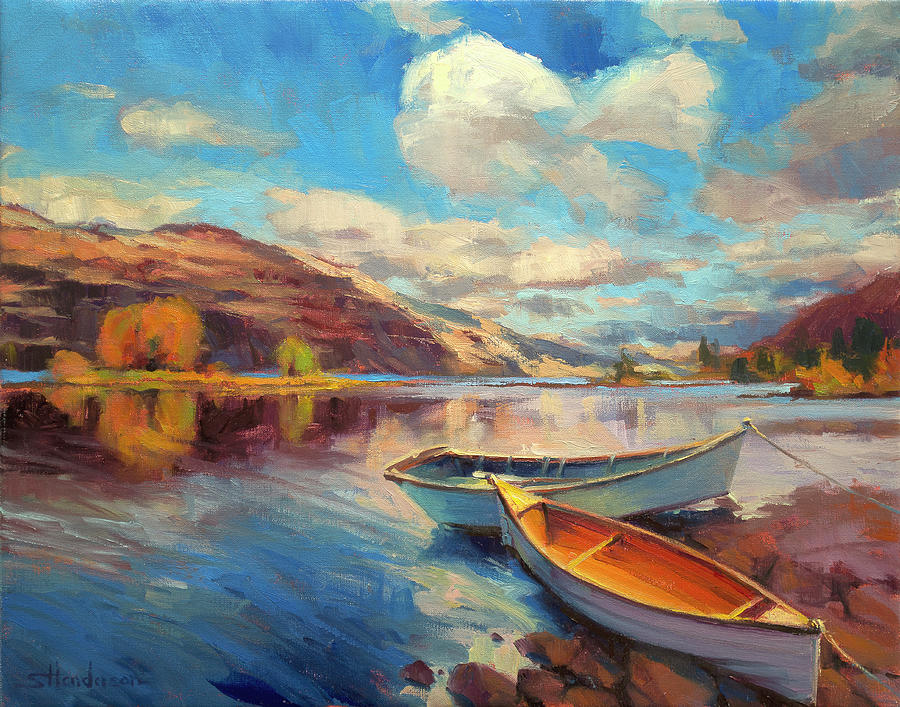 Boat Painting - Shore Leave by Steve Henderson