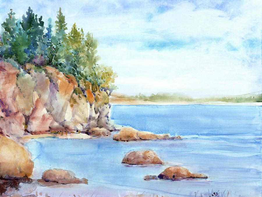 Landscape Painting - Shore Line I by Tim Otoole