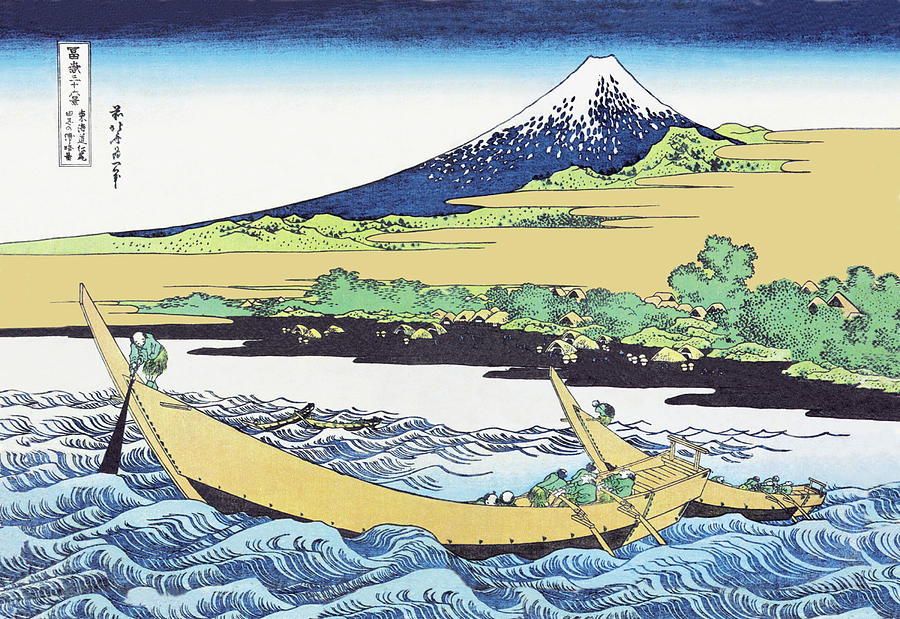 Shore Of Tago Bay, Ejiri At T?kaid? Painting By Hokusai 