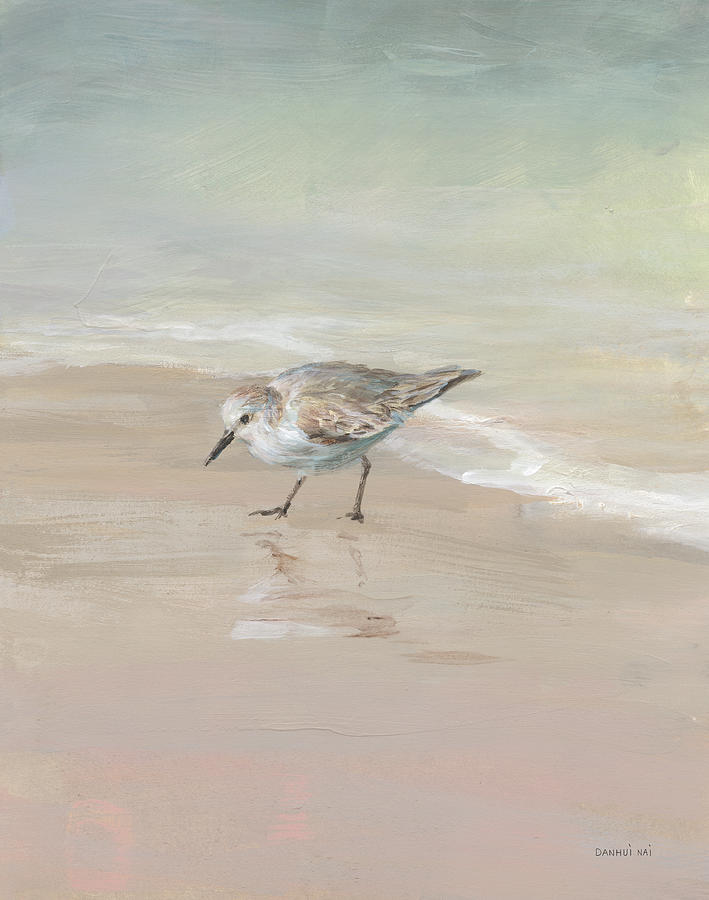 Animal Painting - Shorebirds On The Sand IIi by Danhui Nai