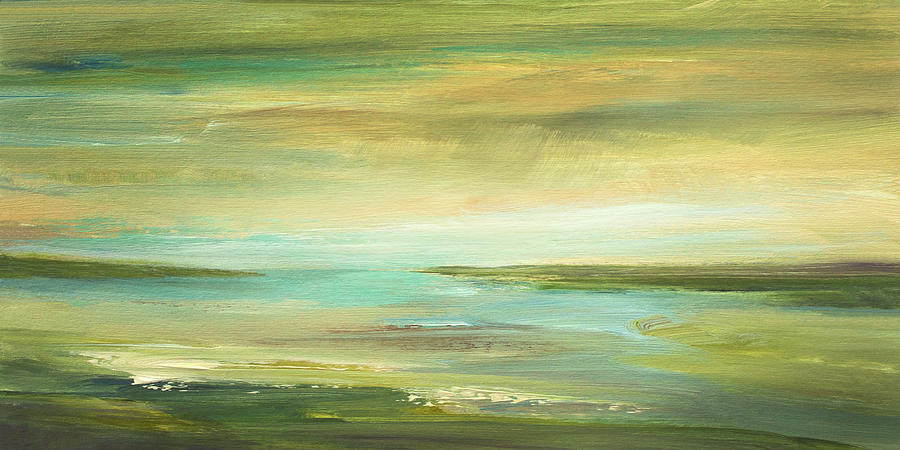 Abstract Painting - Shoreline II by Sheila Finch
