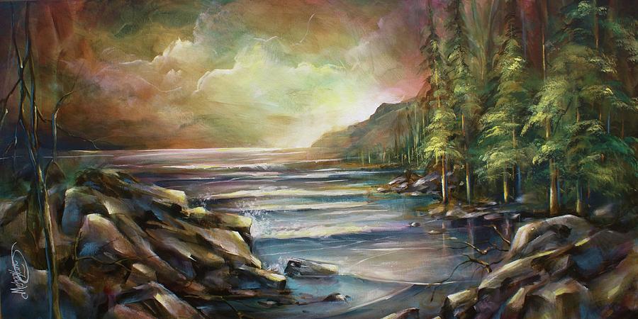  Shoreline Painting by Michael Lang
