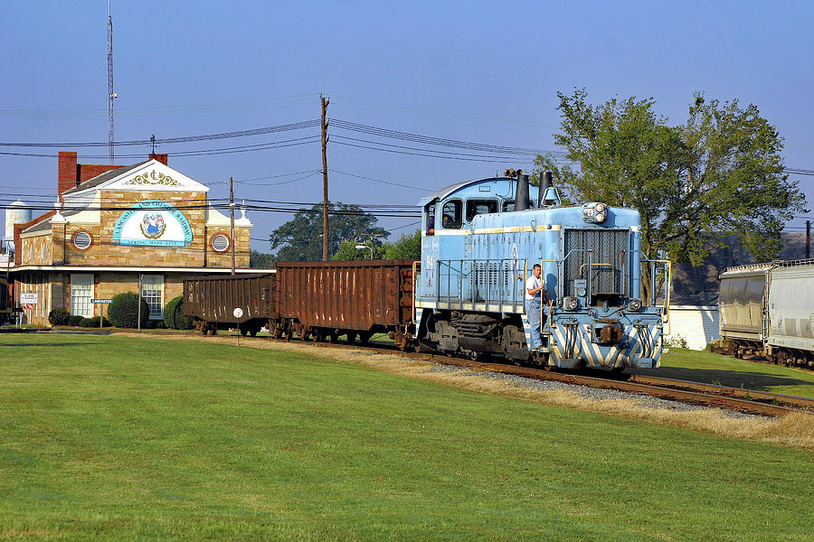 Short train in a small town Photograph by Joseph C Hinson