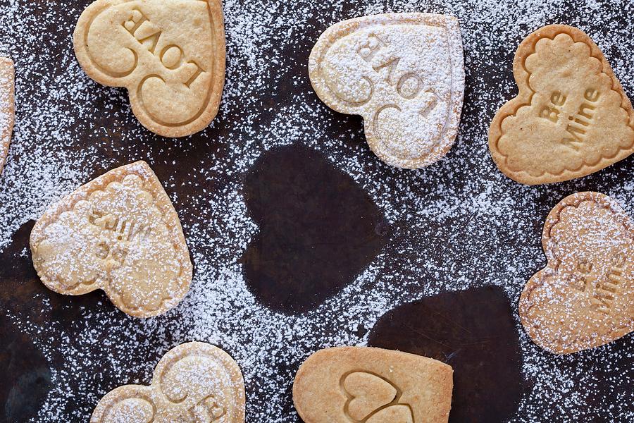 Shortbread Biscuits For Valentines Day Photograph by Elisabeth Von Plnitz-eisfeld