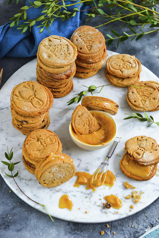 Shortbread Cookies With Caramel Cream Photograph by Karolina Smyk