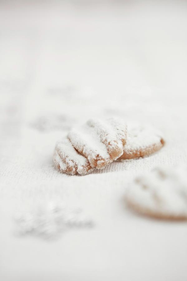 Shortbread Cookies With Icing Sugar christmas Photograph by Nika Moskalenko