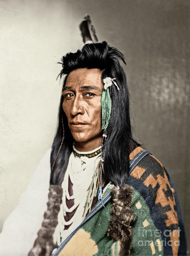 Shoshone Man, c1899 Photograph by Granger