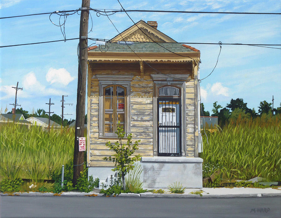 Shotgun House Painting by Michael Ward
