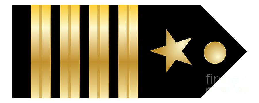 Shoulder Board of a Navy Captain Digital Art by Nikki Sandler - Fine ...